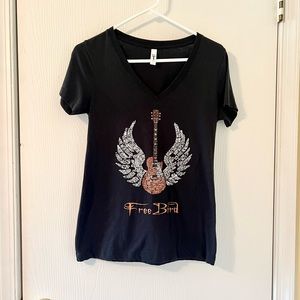 LA Pop Art Lynyrd Skynyrd Free Bird V-neck Shirt